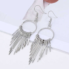 Load image into Gallery viewer, WILLOW Silver Fringe Earrings