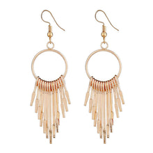 Load image into Gallery viewer, WILLOW Gold Fringe Earrings