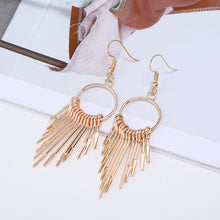 Load image into Gallery viewer, WILLOW Gold Fringe Earrings