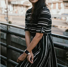 Load image into Gallery viewer, HYPSY™ White Hatch-Braid Silicone iWatch Band - 38/40mm