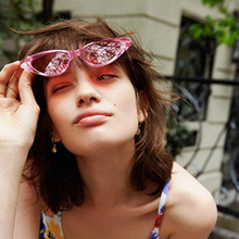 Load image into Gallery viewer, The GWEN Cat-Eye Sunnies in Pink Acrylic