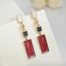 Load image into Gallery viewer, MAEVE Gold Drop Statement Earrings