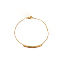 Load image into Gallery viewer, ISABELLA Dainty 14K Goldplate Tube Layering Bracelet