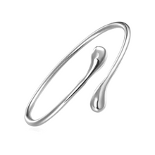 Load image into Gallery viewer, AURORA Silver Twist Bangle Bracelet