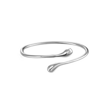 Load image into Gallery viewer, AURORA Silver Twist Bangle Bracelet