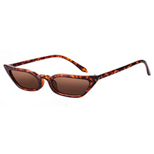 Load image into Gallery viewer, The LANA Squared Retro Skinny-Cat Sunnies in Tortoise Shell
